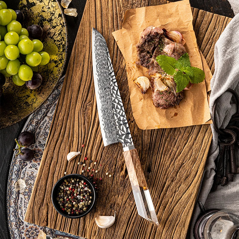 Kiryū 67 Layers Damascus Steel Chef Knife