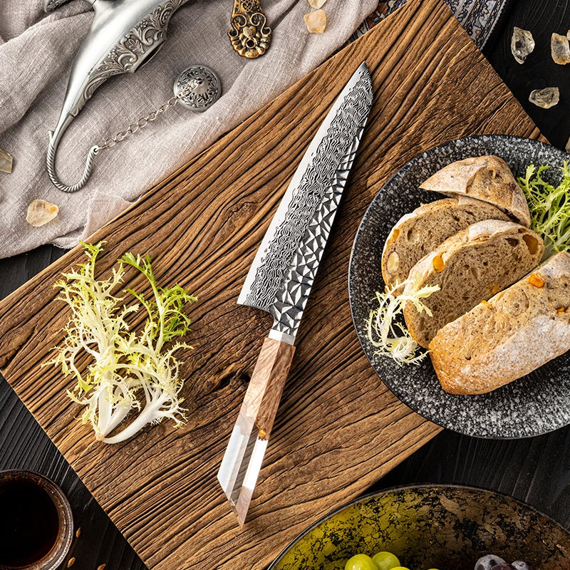 Kiryū 67 Layers Damascus Steel Chef Knife
