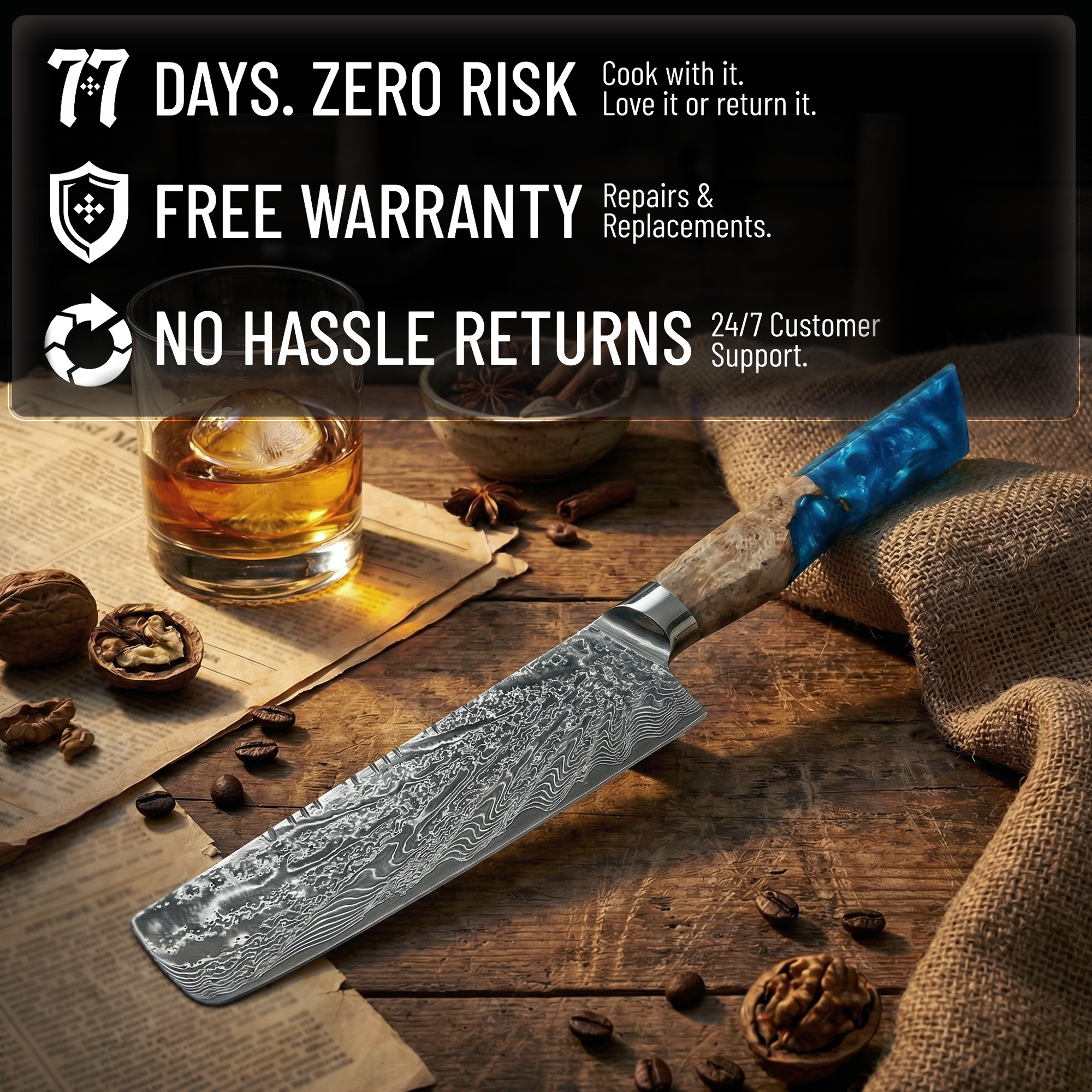 Surge Series 7” Nakiri Knife