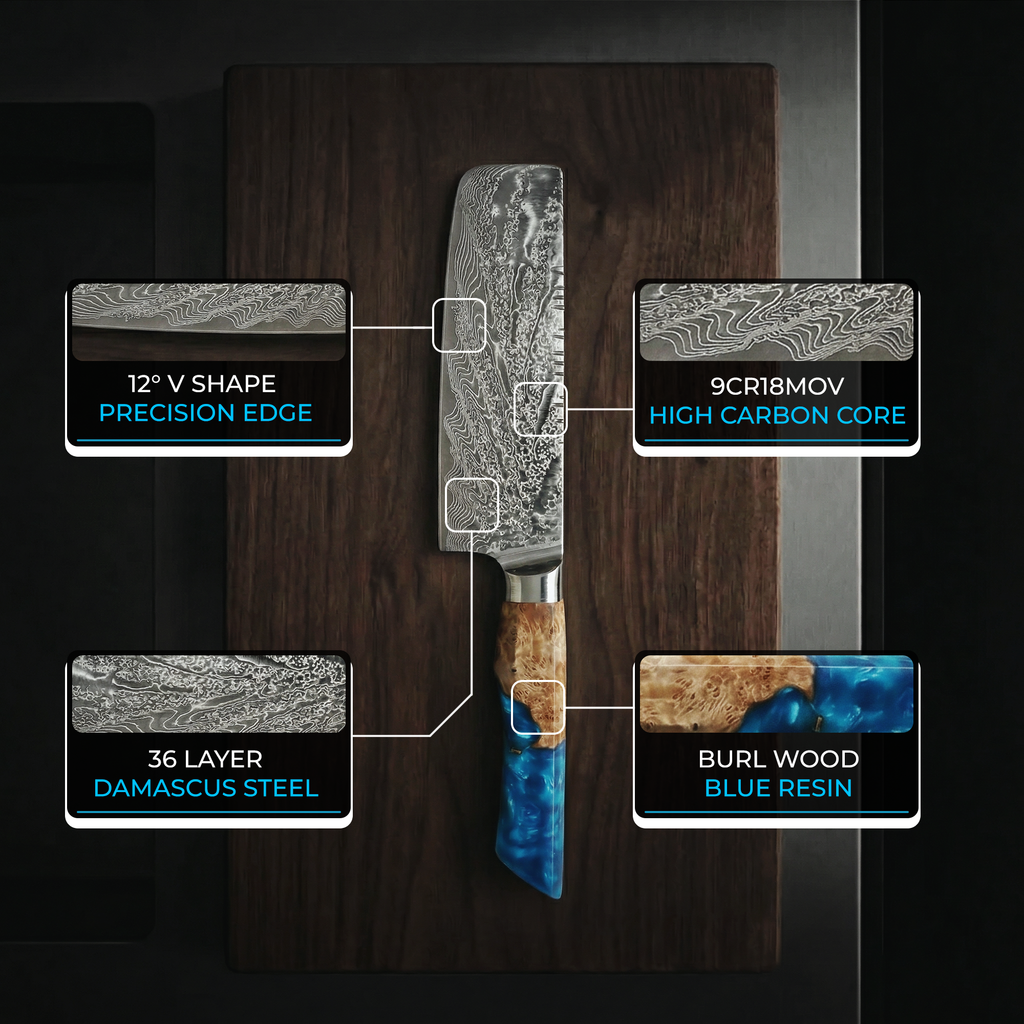 Surge Series 7” Nakiri Knife