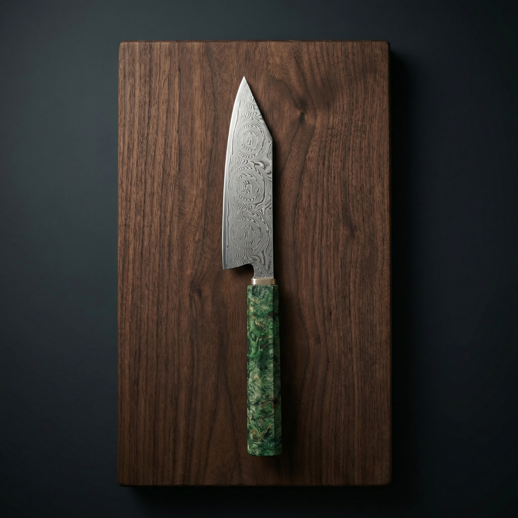 Hisui Damascus 5.5" Mini bunka