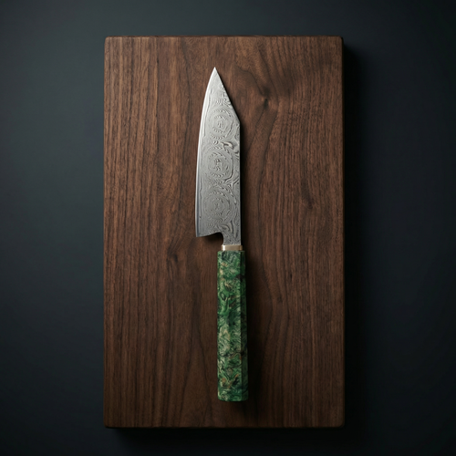 Hisui Damascus 5.5" Mini bunka