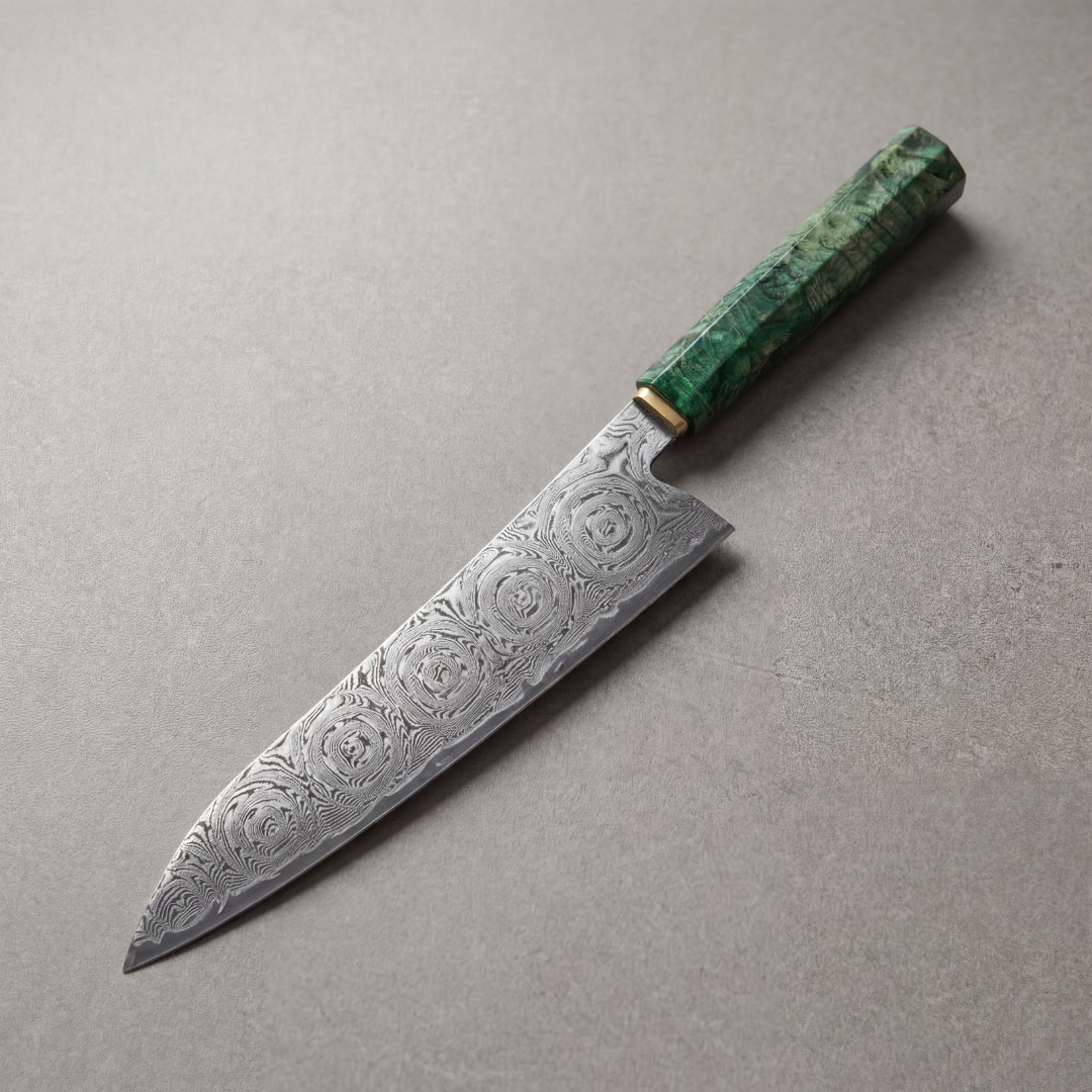 Hisui Damascus 8" Chef Knife