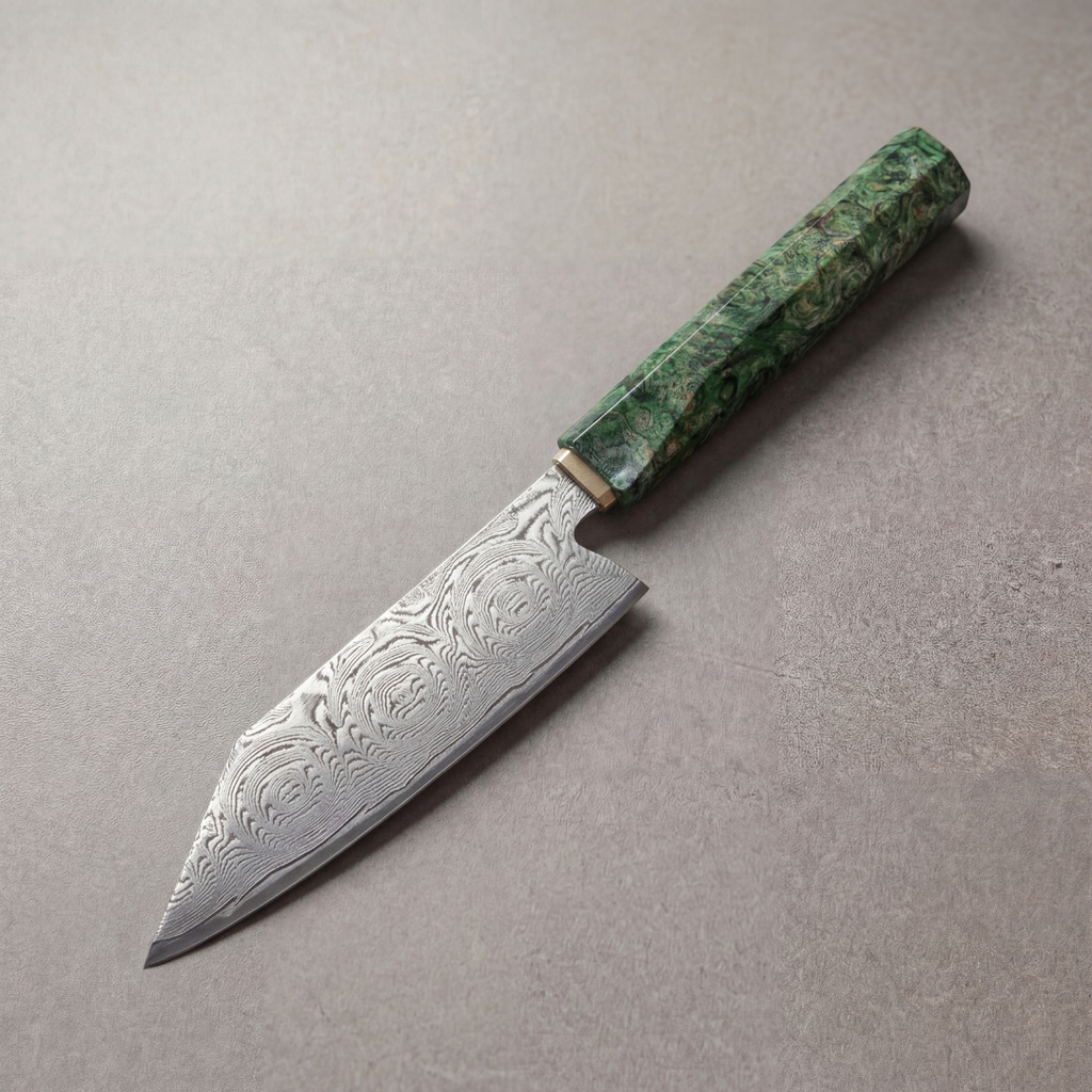Hisui Damascus 5.5" Mini bunka