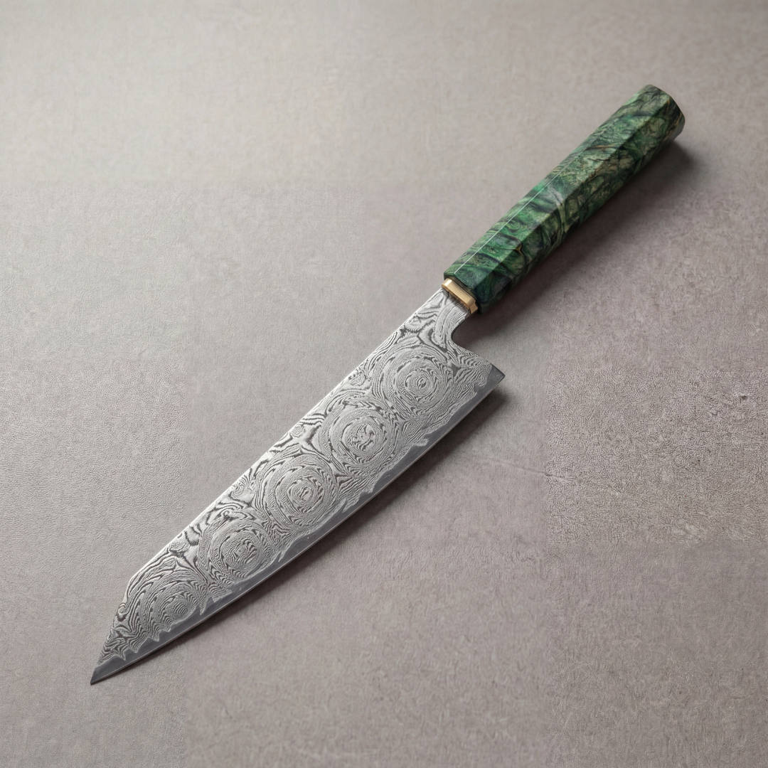 Hisui Damascus 8" Kiritsuke